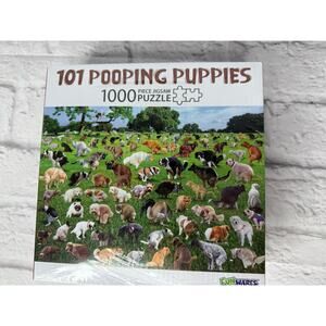 Funwares 101 Pooping Puppies 1000-Piece Jigsaw Puzzle New Sealed dog lover gift